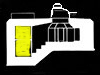 elevation plan of he bunker showing the entrance.