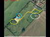 The white circle is the scout hut, yellow the next hut & blue a hut base.