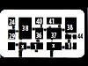 R118b large dressing station (hospital).
    L-R: - 24 - Water. 
      
      29 - Store room.
    38 - Sick room.
x - Entrance.
    40 - Medical officer. 
    36 - Admissions.
    1 - Gas lock.
    41 - Medical crew. 
    37 - Operating theatre
x - Entrance.
    38 - Sick room.
    44 - Showers.
    1 - Gas lock.