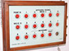 RAF bell box, if you pressed a bell button in you room, the panel would light up and a servant would see what the officer needed.