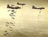 USAAF bombers started to bomb the beaches but actually missed and most bombs landed inland.