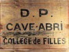 Air-raid shelter sign.
    Défense Passive.