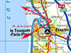 The area covered by the battery.