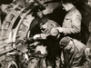 Loading motorbikes.