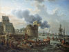 Visit of Louis XVI to Cherbourg in June 1786
        also Napoléon  and Marie Louise attending the parade of the squadron in Cherbourg 1811.  Quarrying the stone .