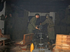 Inside a casemate.