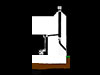Details of a bunker stove with its chimney going out at the top of the bunker. If a grenade was to be dropped down it, it would roll out side via the chute.