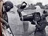 Camera being removed from a plane.