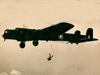 Whitley bomber/parachuting plane.