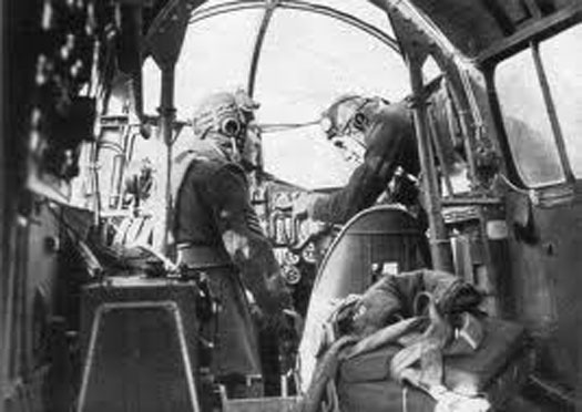 Flying an Oxford.