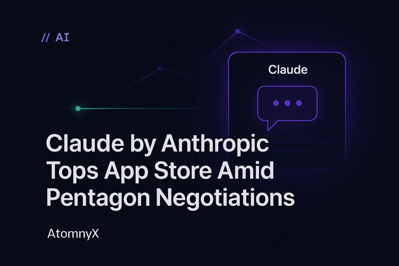 Claude by Anthropic Tops App Store Amid Pentagon Negotiations