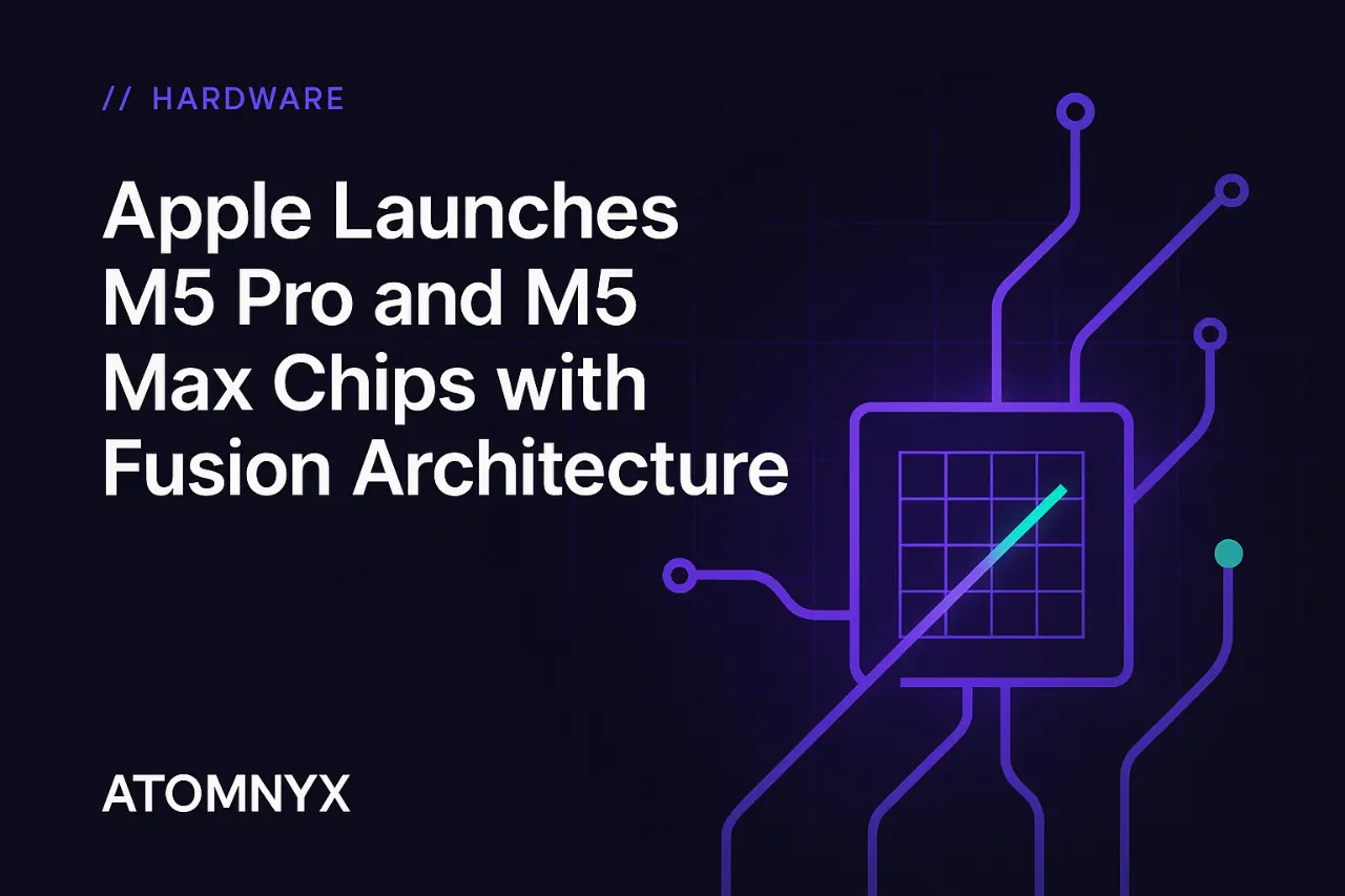 Apple Launches M5 Pro and M5 Max Chips with Fusion Architecture
