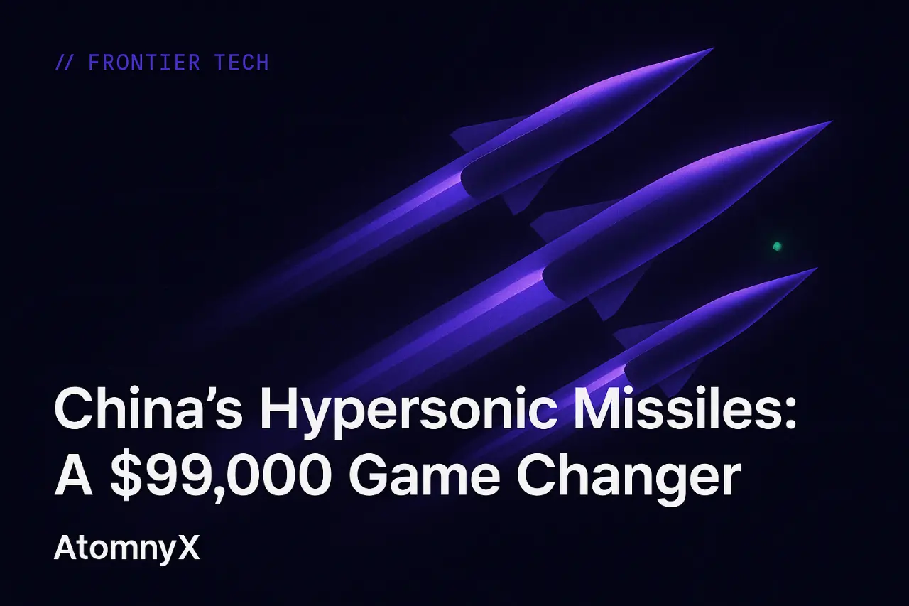 China's Hypersonic Missiles: A $99,000 Game Changer