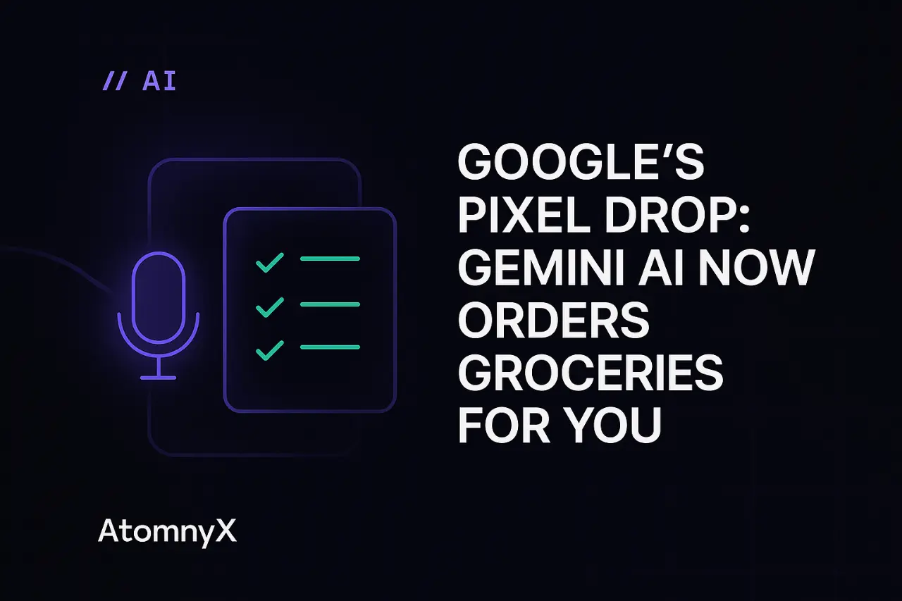 Google's Pixel Drop: Gemini AI Now Orders Groceries for You