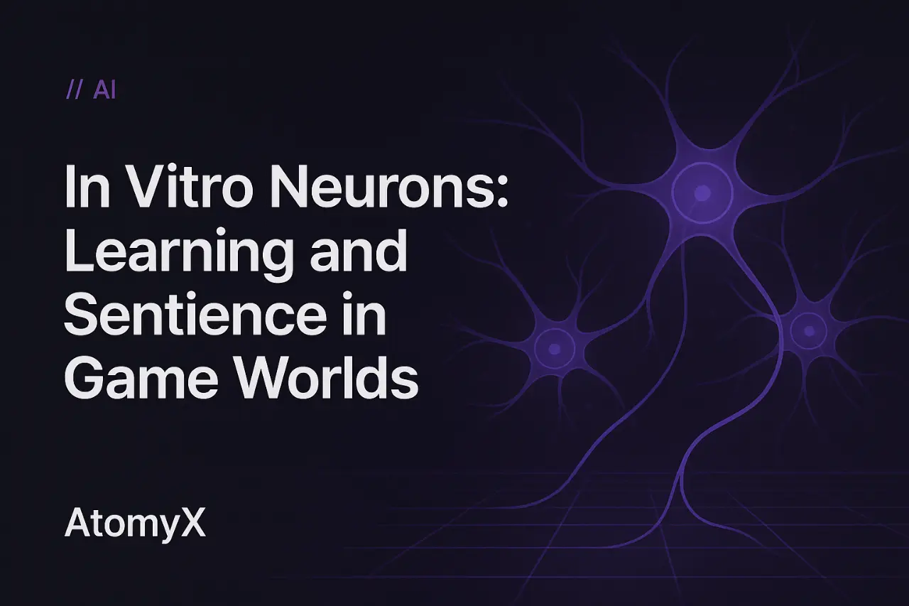 In Vitro Neurons: Learning and Sentience in Game Worlds