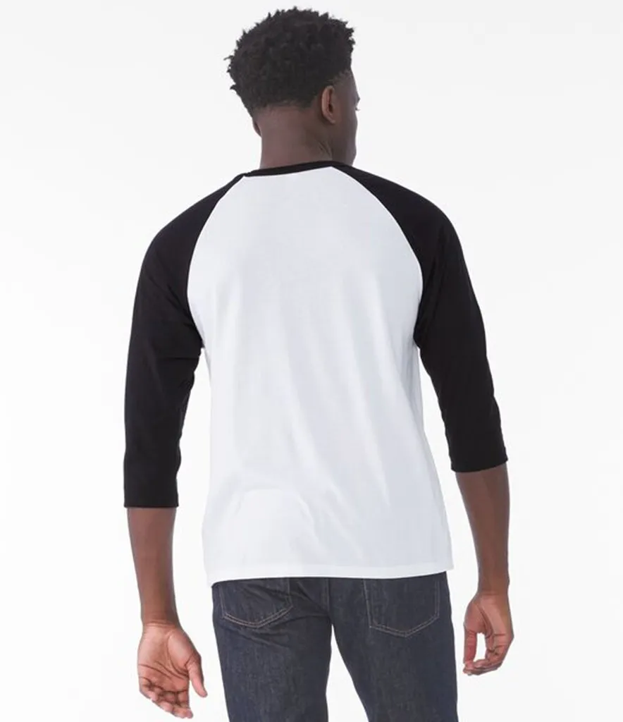 Canvas Unisex 3/4 Sleeve Baseball T-Shirt - alternate
