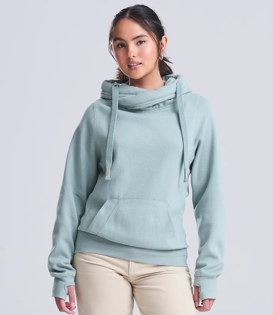 AWDis Cross Neck Hoodie