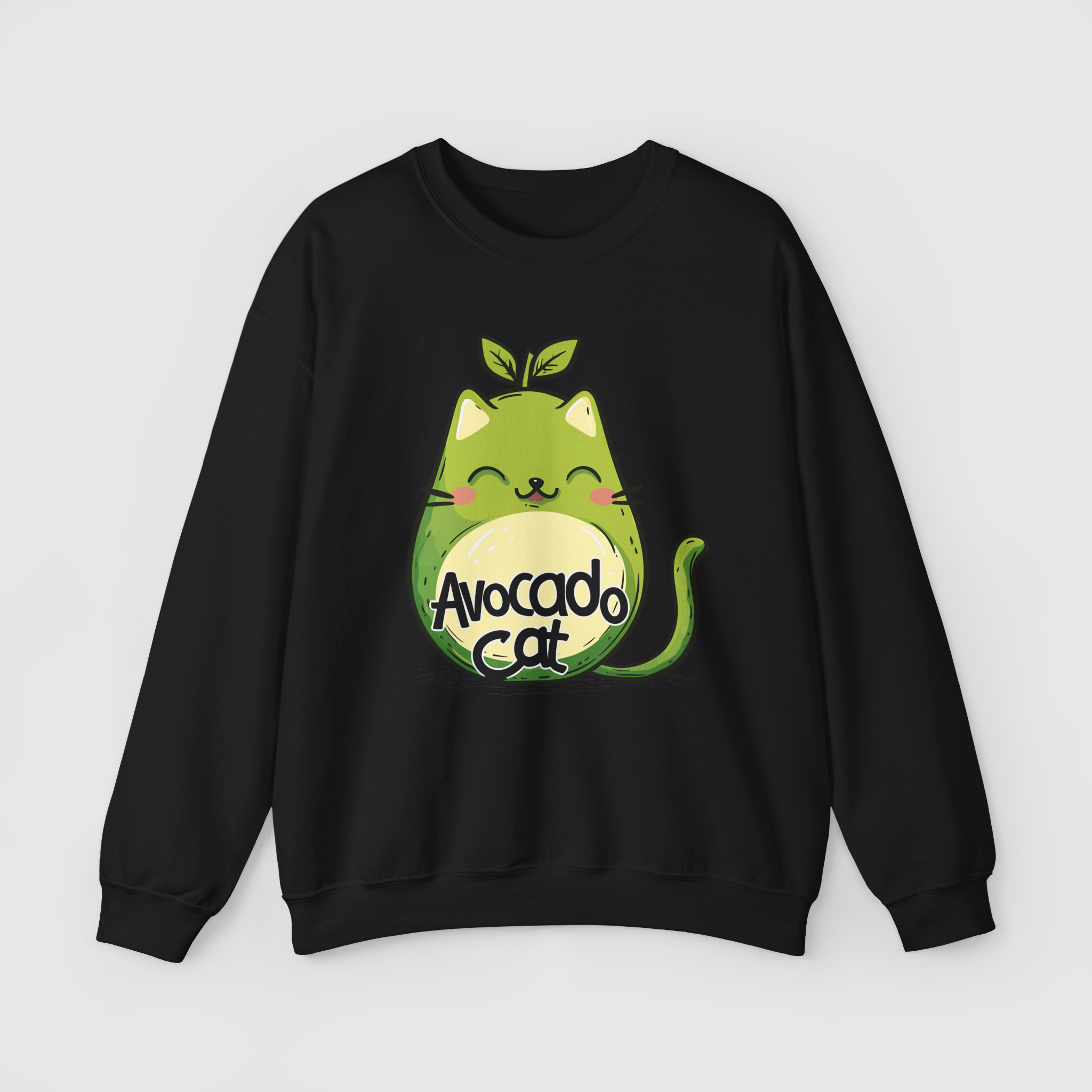 Avocado Cat Lover Sweatshirt view 1