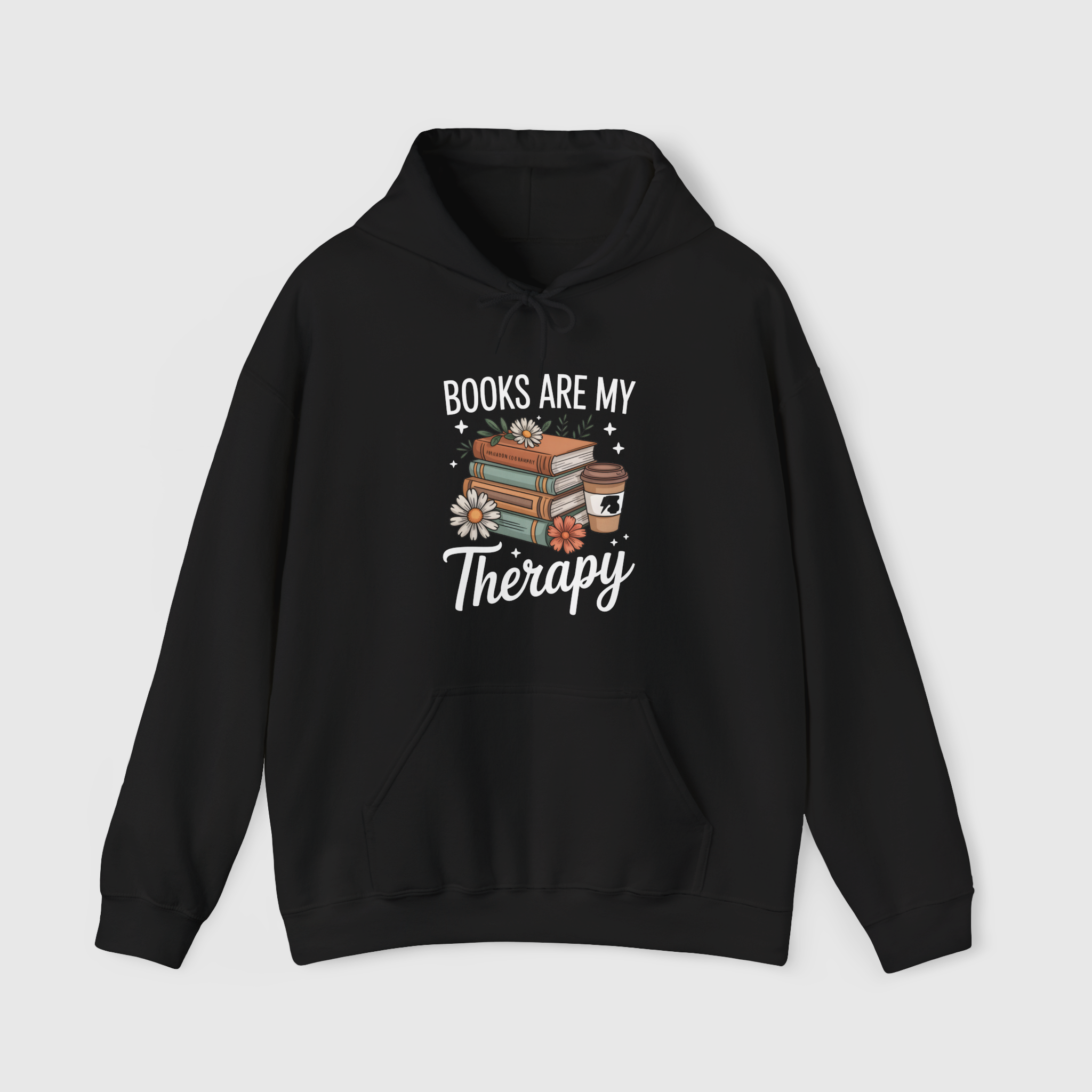 Books are my Therapy Hoodie view 1