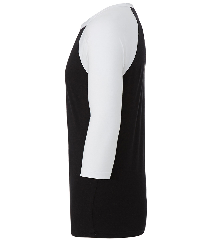 Canvas Unisex 3/4 Sleeve Baseball T-Shirt view 3