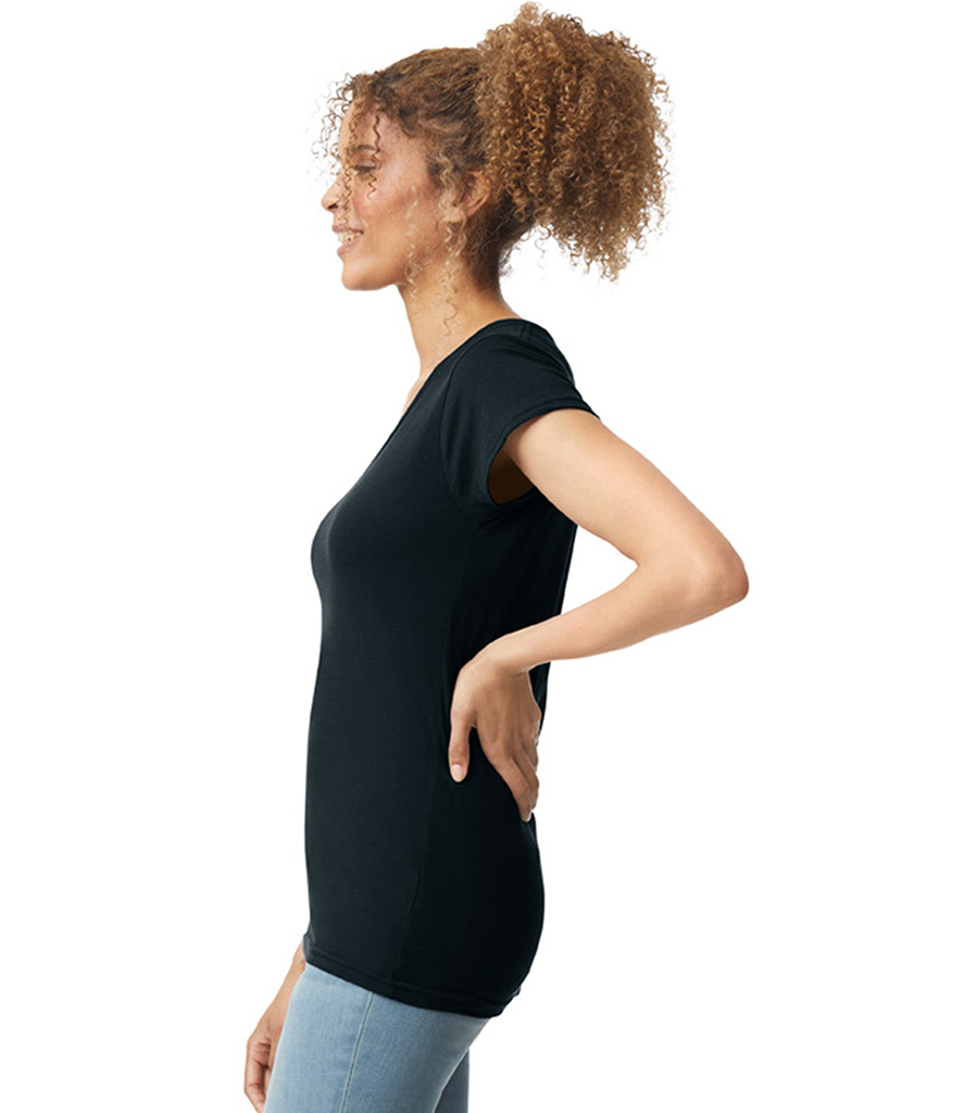 Gildan Ladies SoftStyle® V Neck T-Shirt view 2