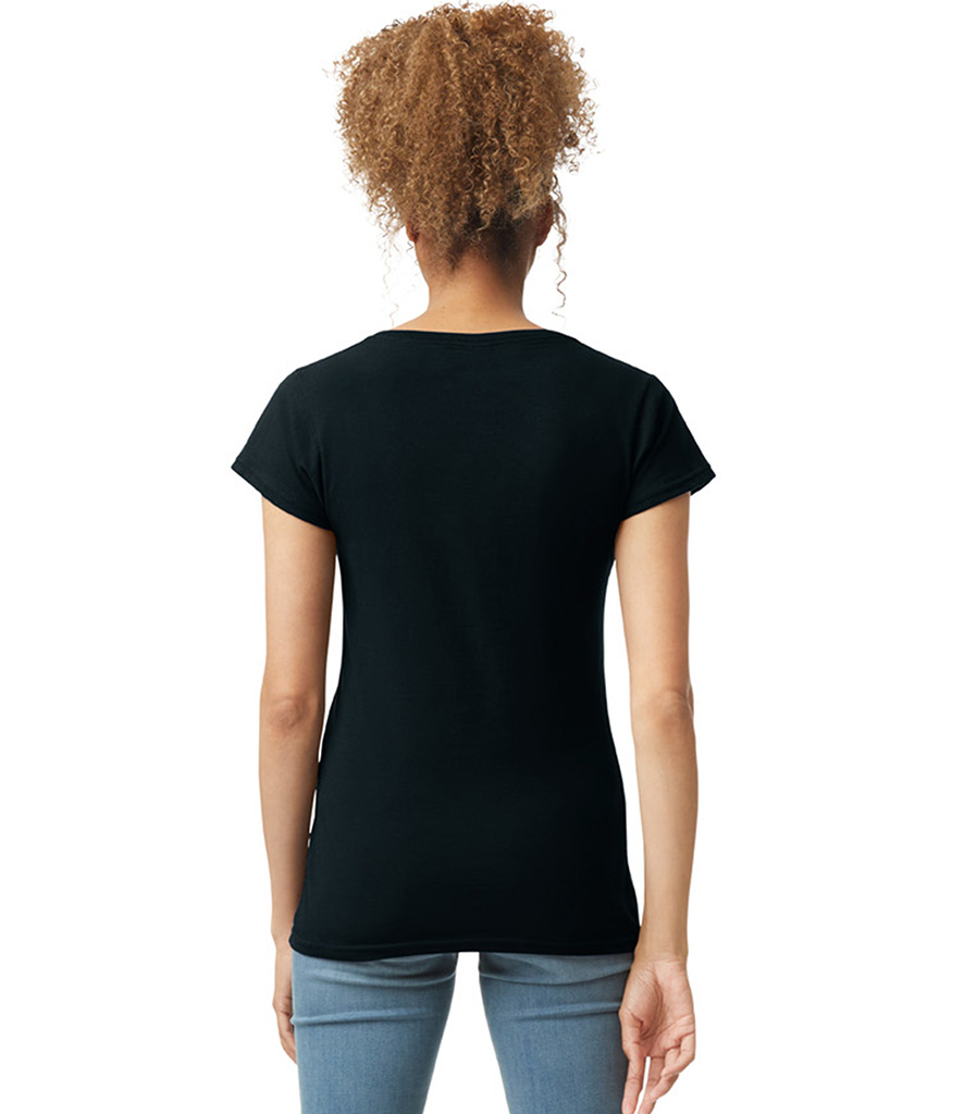 Gildan Ladies SoftStyle® V Neck T-Shirt view 3