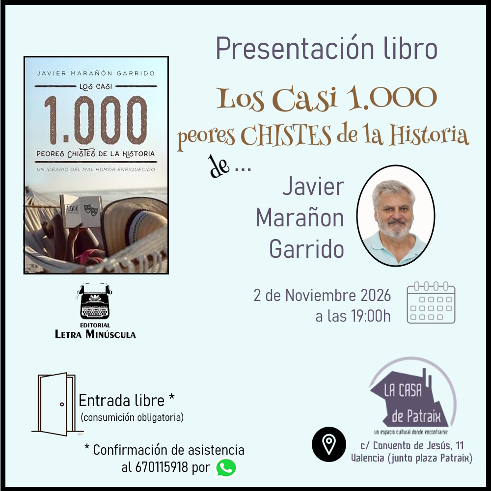 Presentazione di «Los casi 1.000 peores chistes de la historia» alla La Casa de Patraix