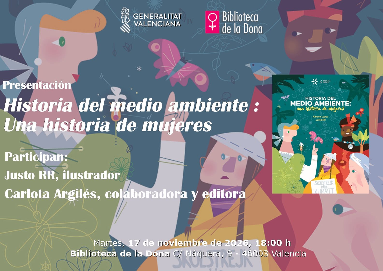Presentation of the book «Historia del medio ambiente: una historia de mujeres» at Biblioteca de la Dona