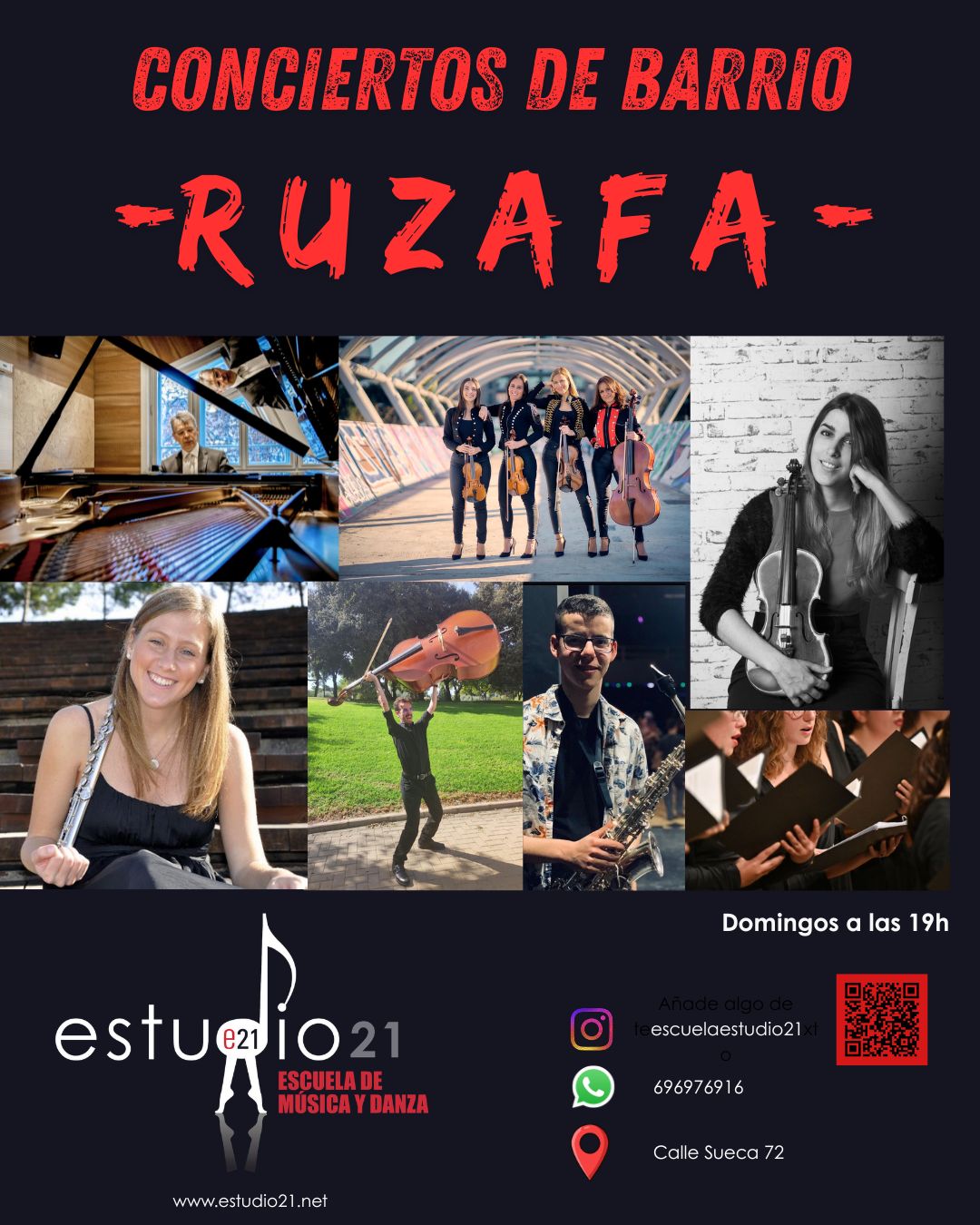 Conciertos de barrio à Estudio 21