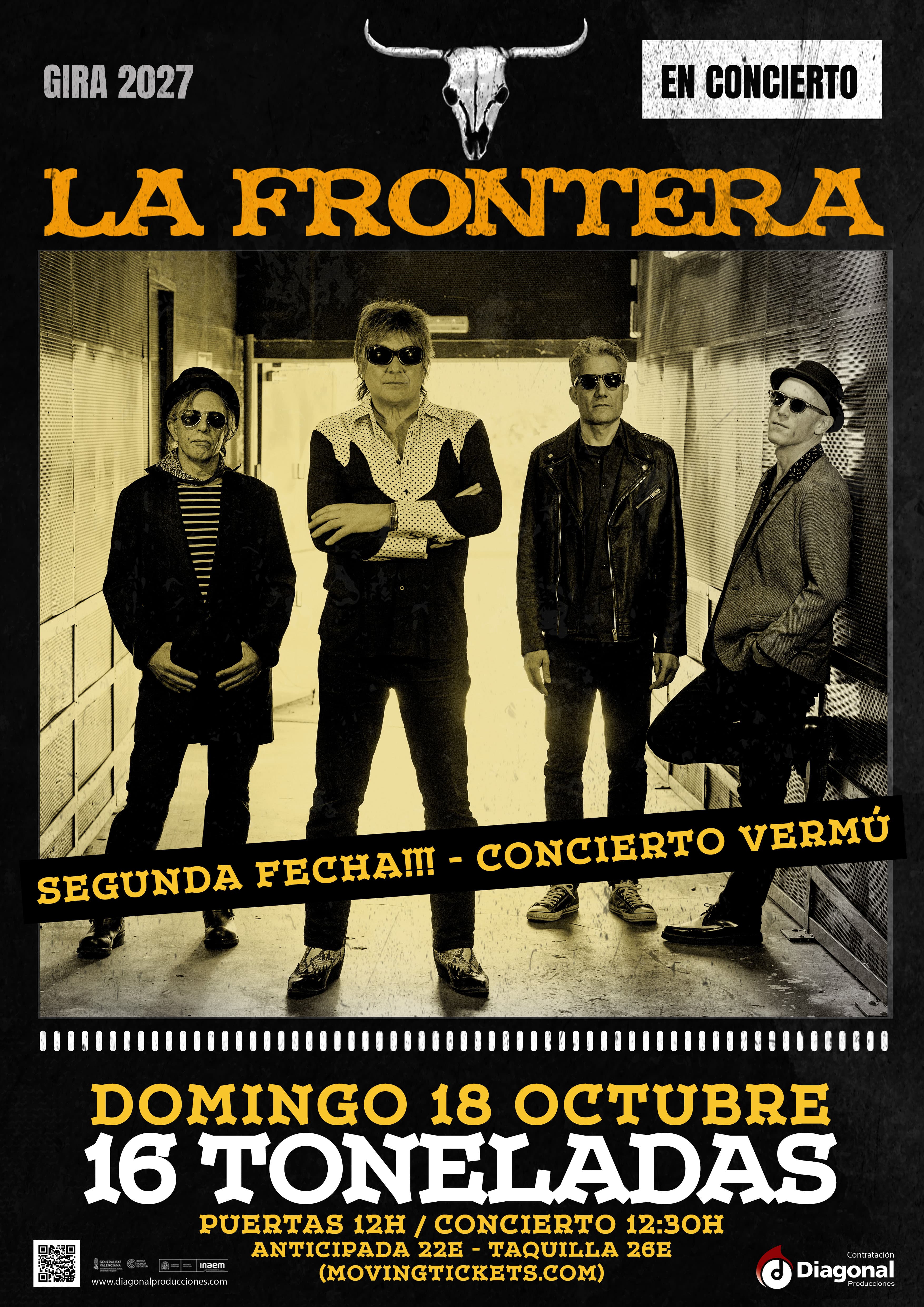 La Frontera en concert vermut a 16 Toneladas