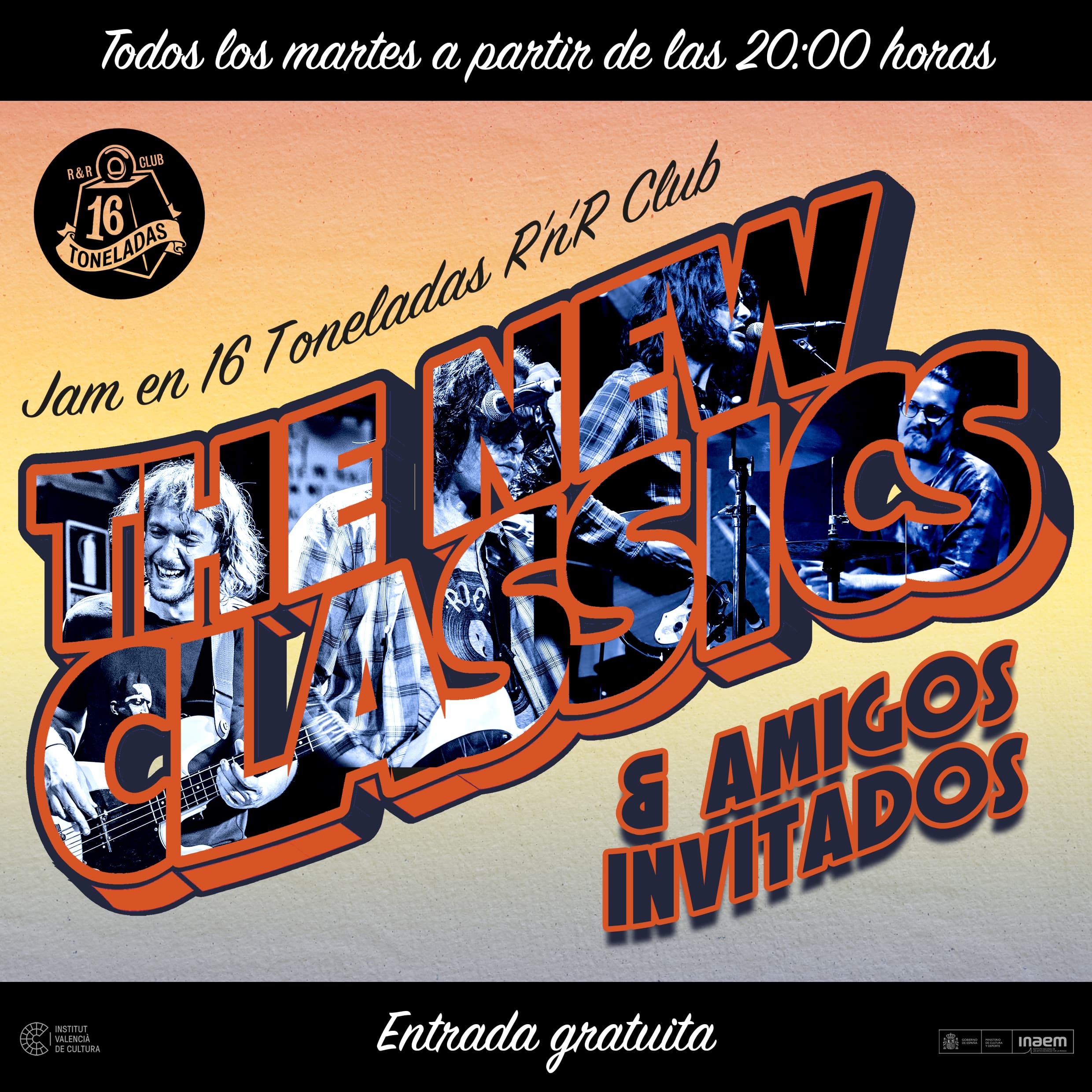 The New Classics: clásics del rock, soul i blues a 16 Toneladas