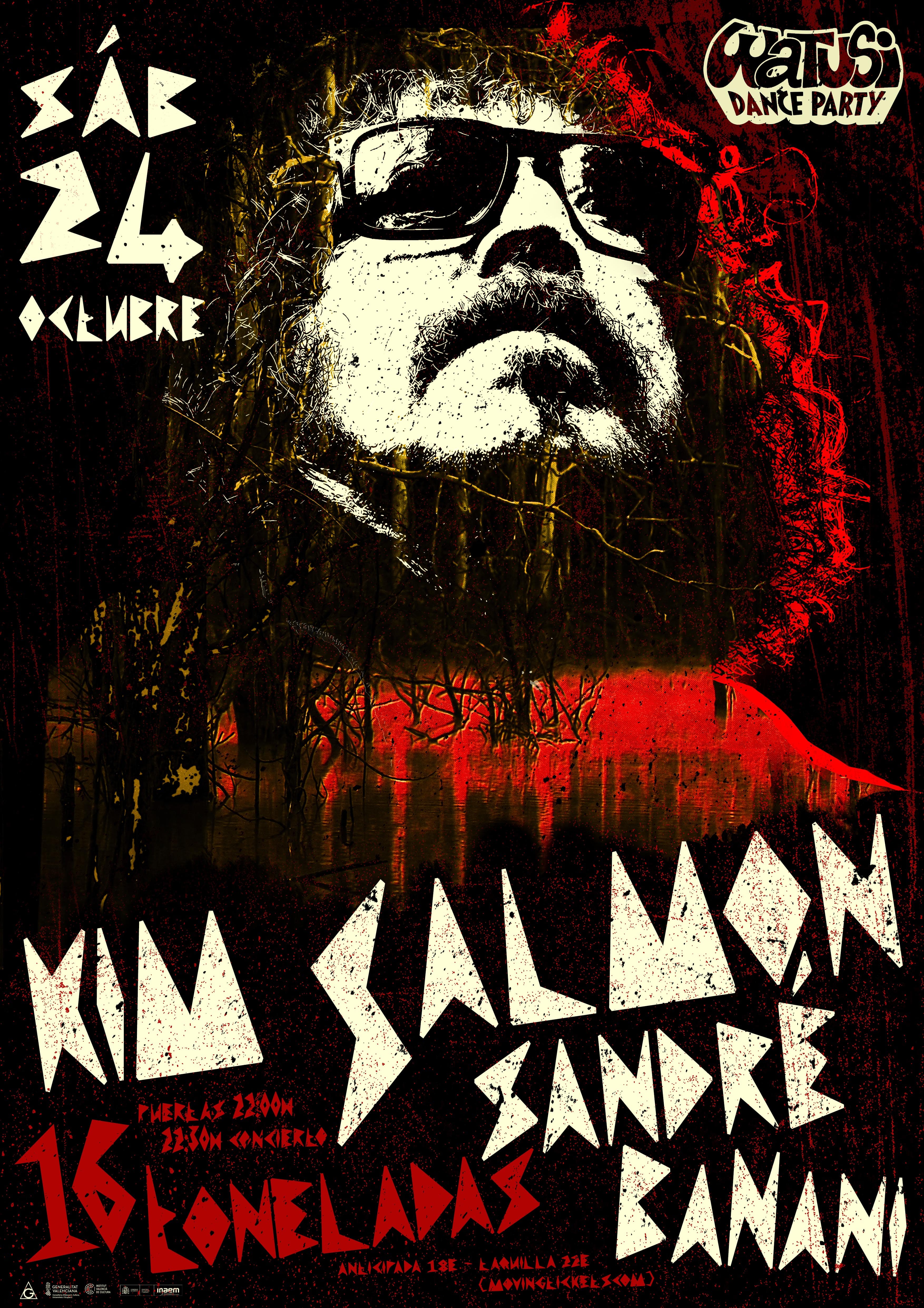 Kim Salmon + Sandré + Banani en 16 Toneladas