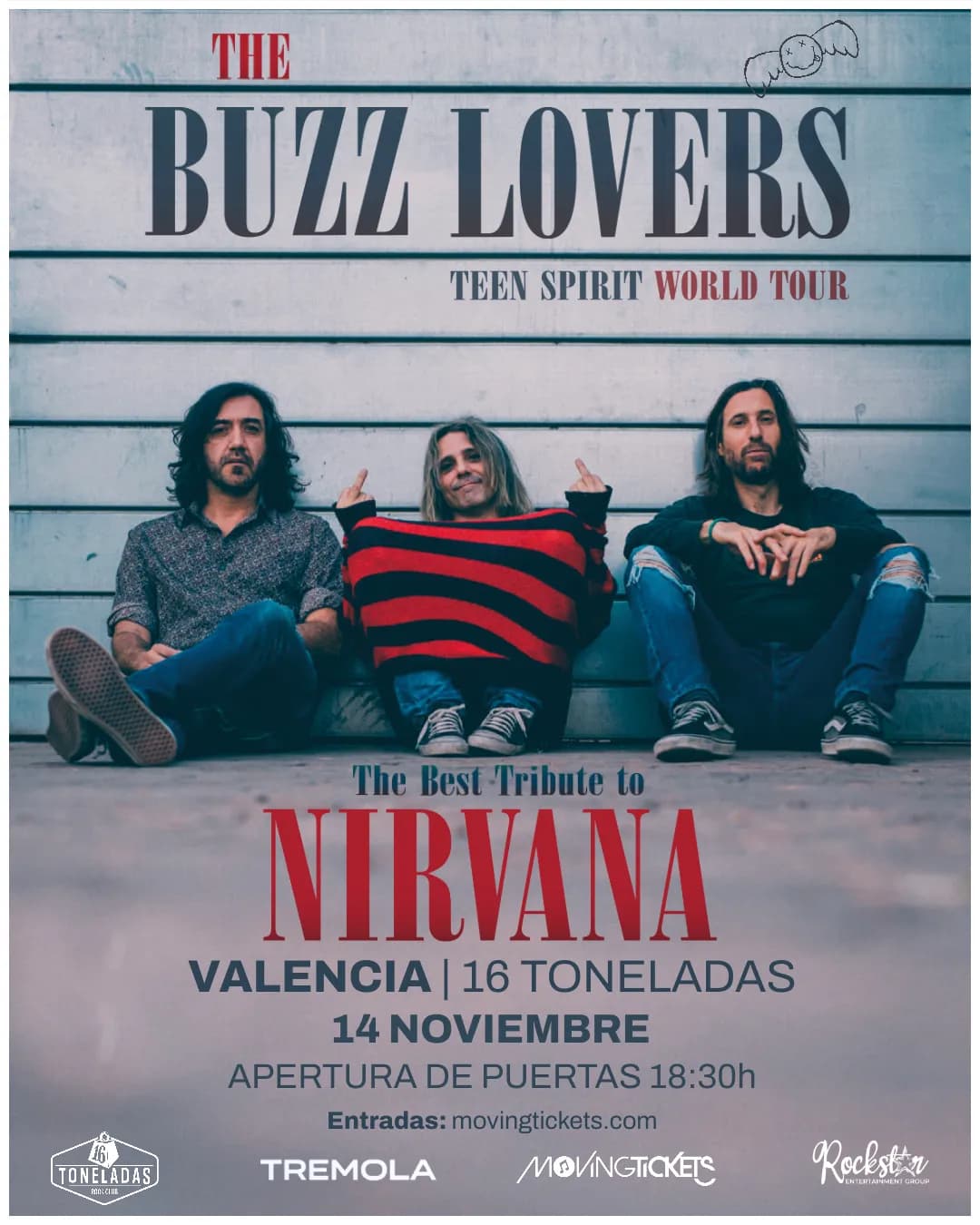 The Buzzlovers : hommage à Nirvana au 16 Toneladas
