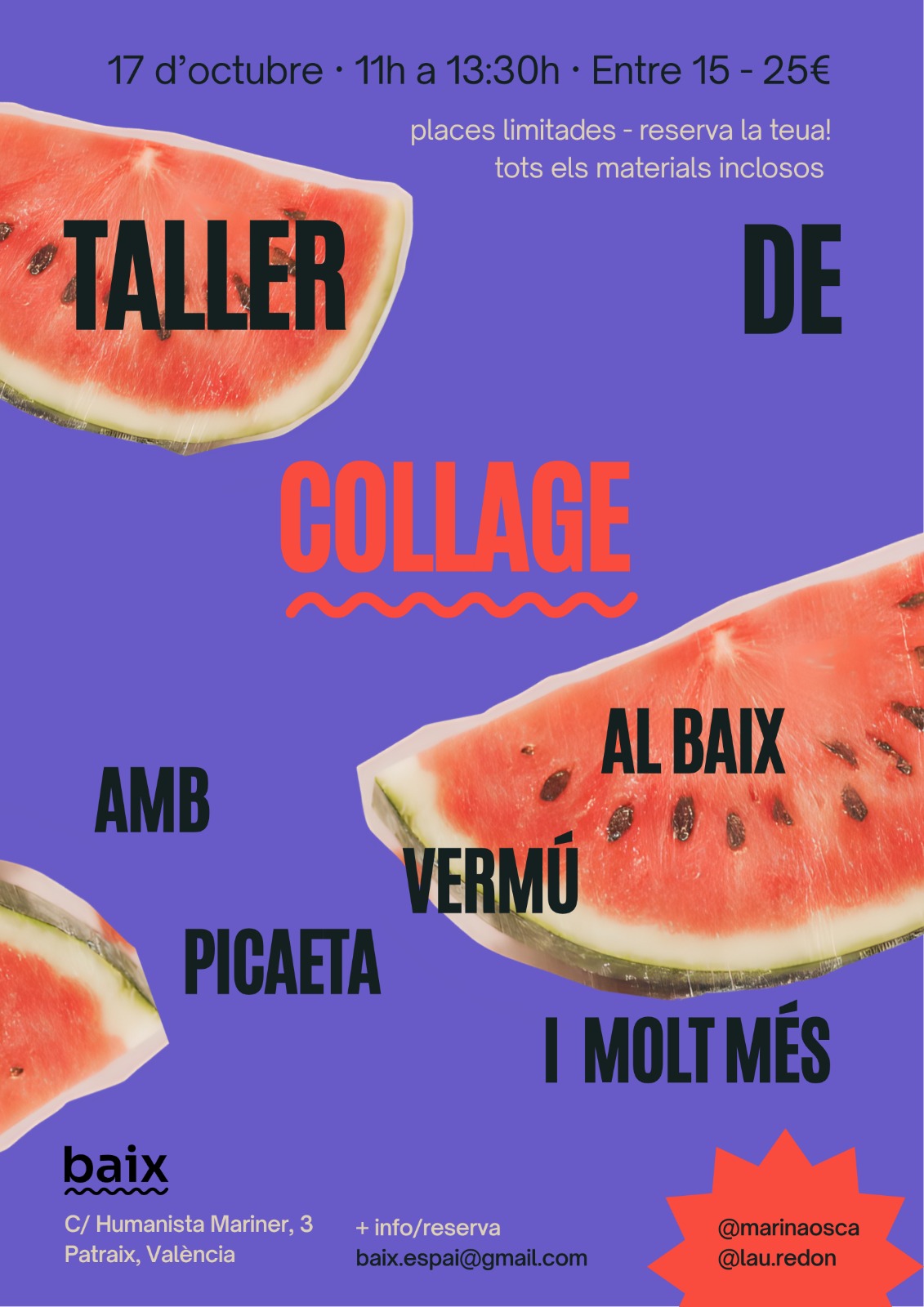 Taller de collage en baix