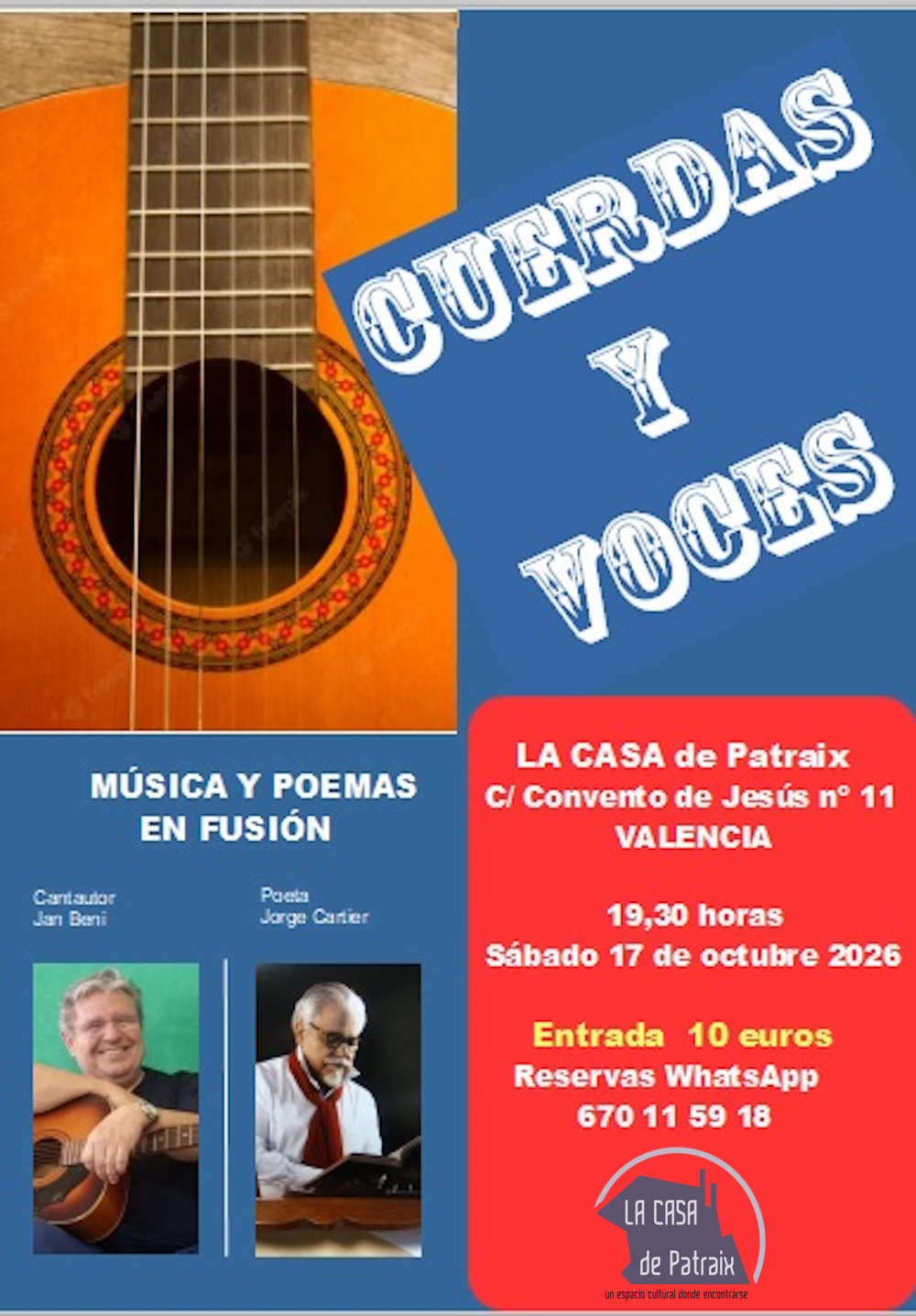 Cuerdas y voces a La Casa de Patraix