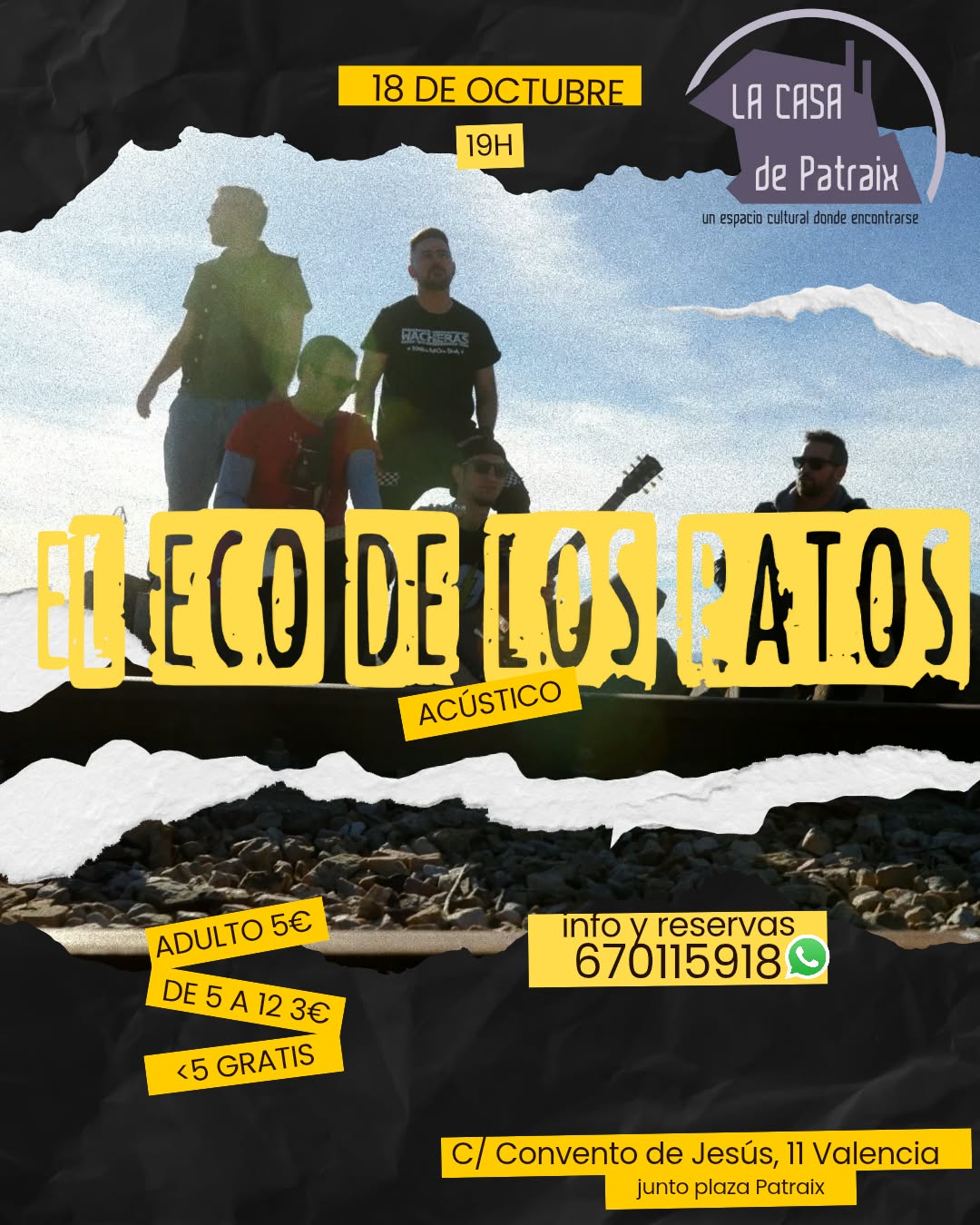 El Eco de los Patos en concert acústic a La Casa de Patraix