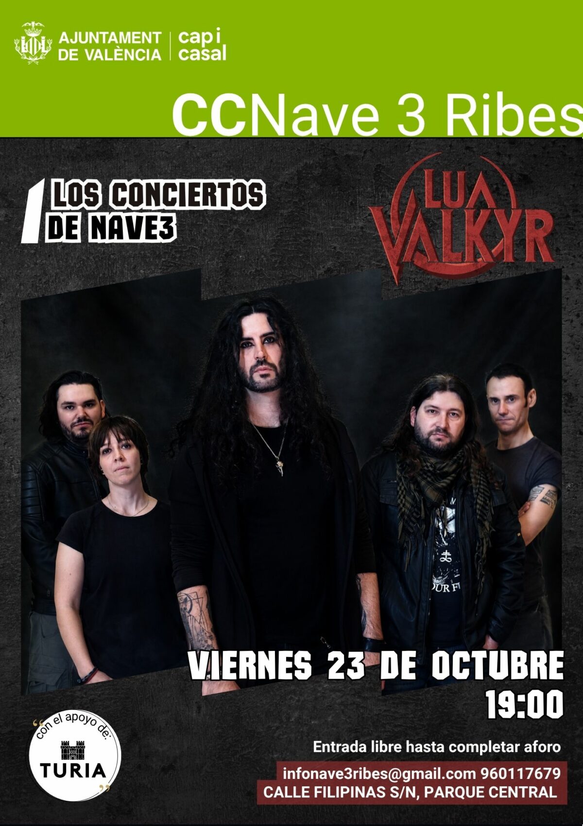 Lua Valkyr en concert a CC Nave3 Ribes