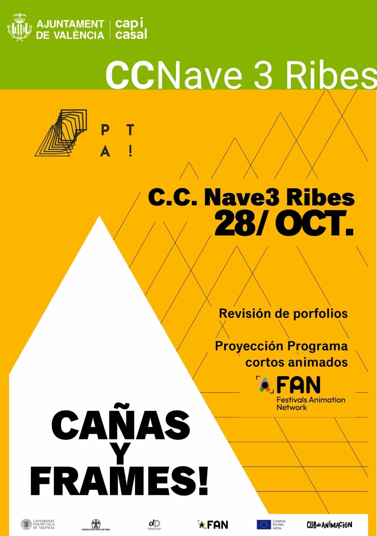 Cañas y Frames. Dia Internacional de l'Animació a CC Nave3 Ribes