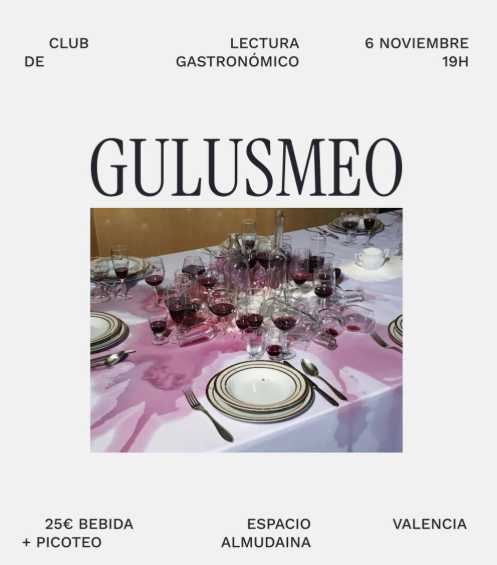 Gulusmeo. Gastronomic book club at Sala Almudaina
