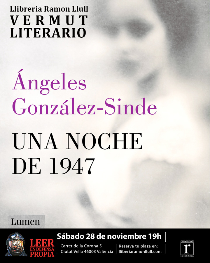 Vermut literari amb Ángeles González-Sinde: «Una noche de 1947» a Llibreria Ramon Llull