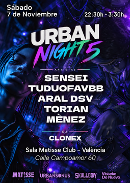 Urban Night 5: Los Caños en Matisse Club