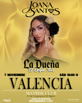 Joana Santos: La Dueña. El Origen Tour en Matisse Club