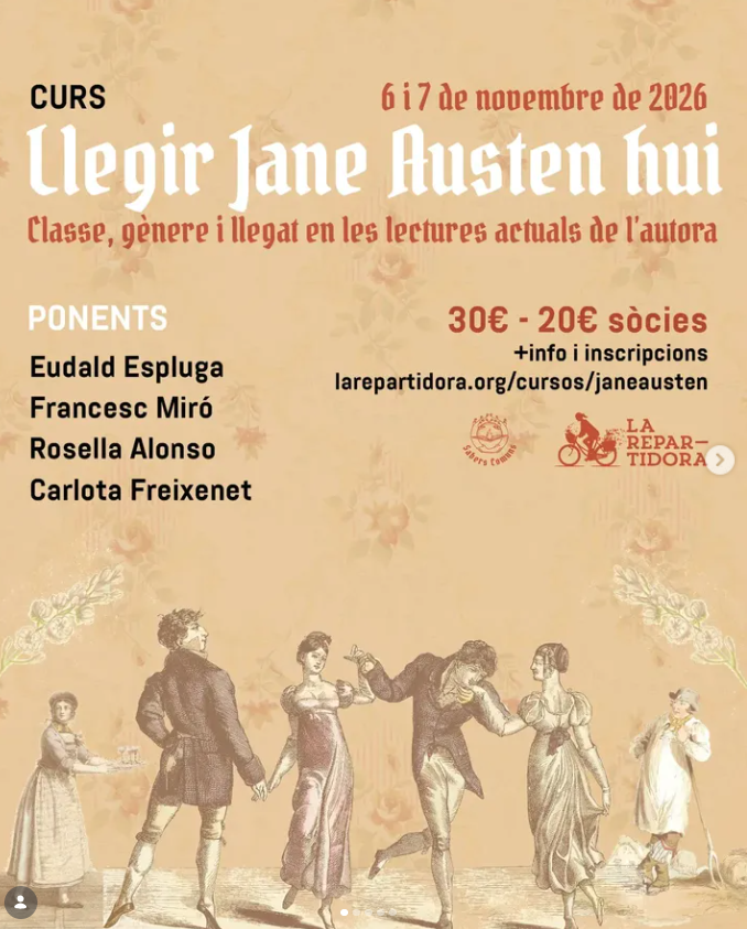 Course «Reading Jane Austen Today» at La Repartidora