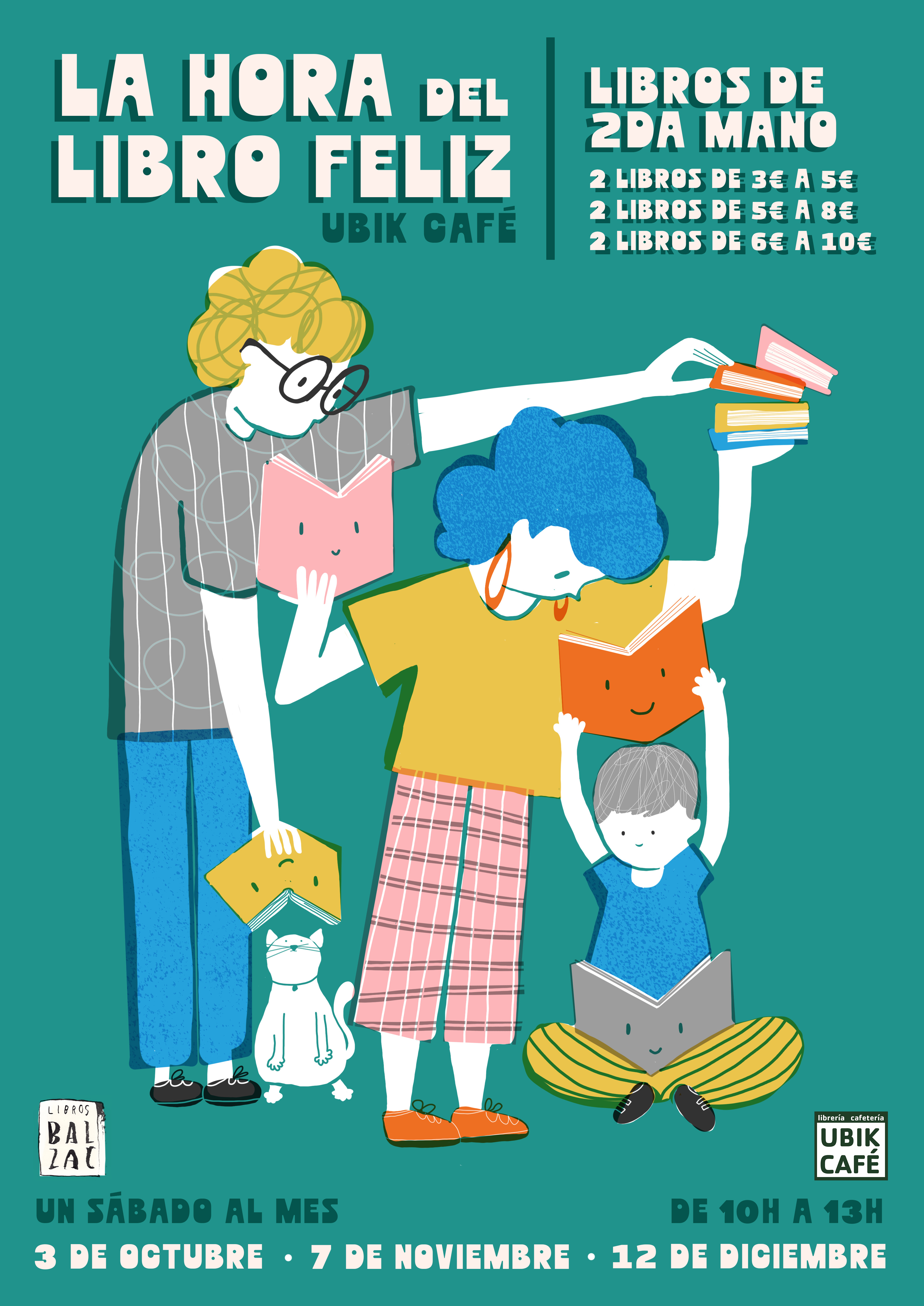La hora del libro FELIZ a Ubik Café
