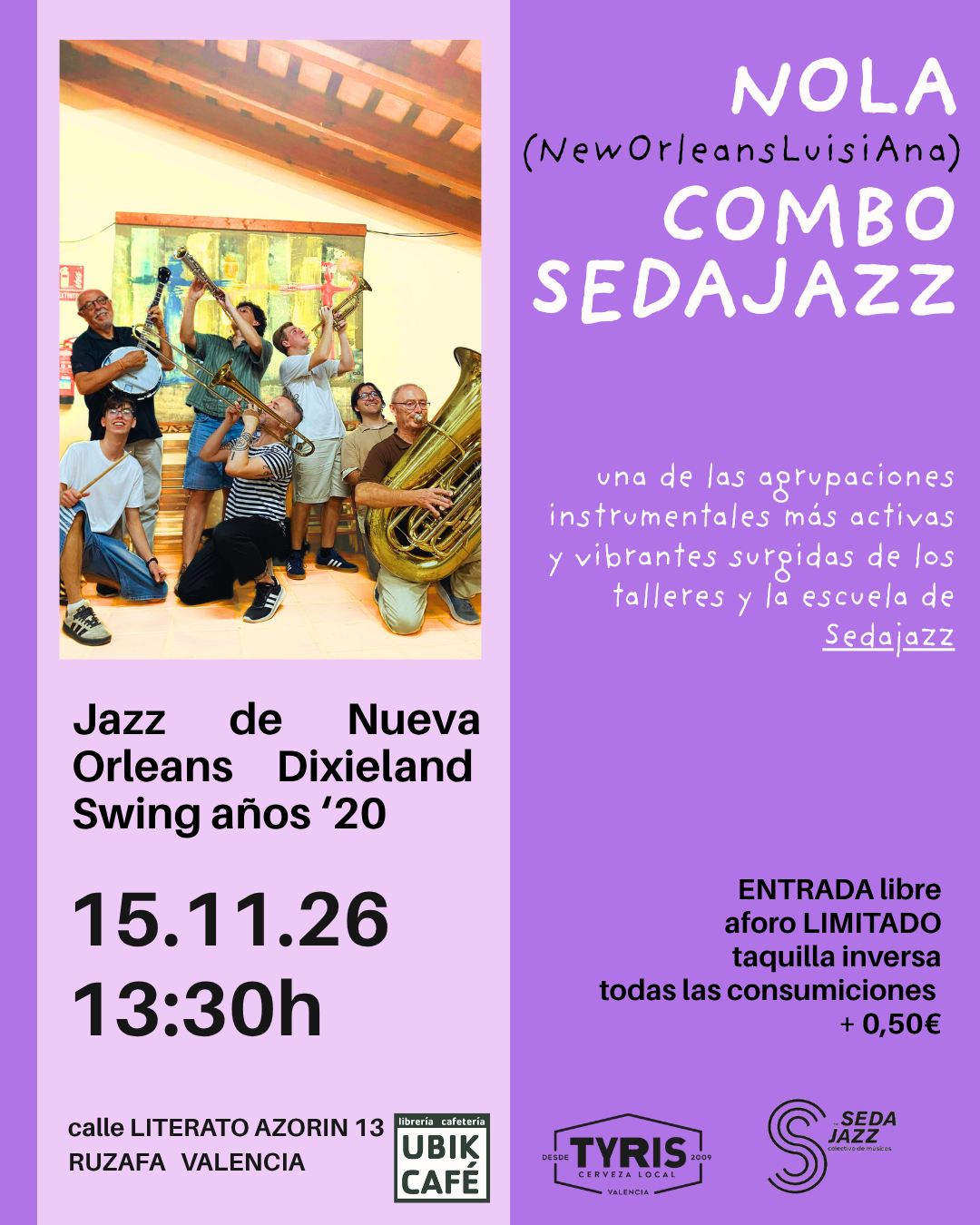 Nola Combo SEDAjazz all'Ubik Café