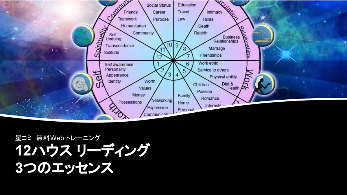 風の時代の新講座！12ハウスリーディングメソッド９daysマスタープログラムご案内