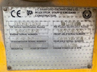 JCB 3 CX / 2007 / 9717 H / 5 buckets / hammer (7)