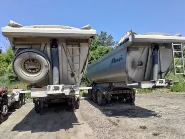 Menci SA 74 3R/ 2009/ 2x  semi trailers tippers  (3)