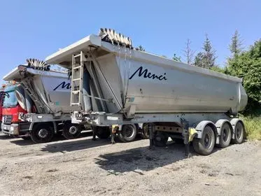 Menci SA 74 3R/ 2009/ 2x  semi trailers tippers  (1)