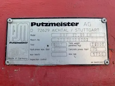 Putzmeister BRF32.09EM/ 1997/ Tatra 815 6x2/ 1997  (52)
